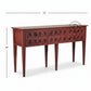VINTAGE MULTI DRAWER CARVED CONSOLE TABLE