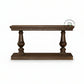CLASSIC DOUBLE PEDESTAL WOODEN CONSOLE TABLE