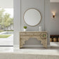 TRADITIONAL HANDCARVED ARCH CONSOLE TABLE