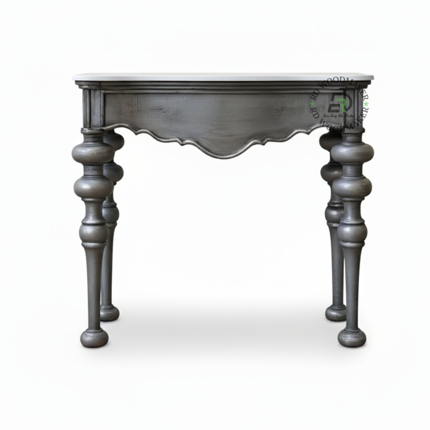 SCULPTED CLASSIC TURNED LEG CONSOLE TABLE