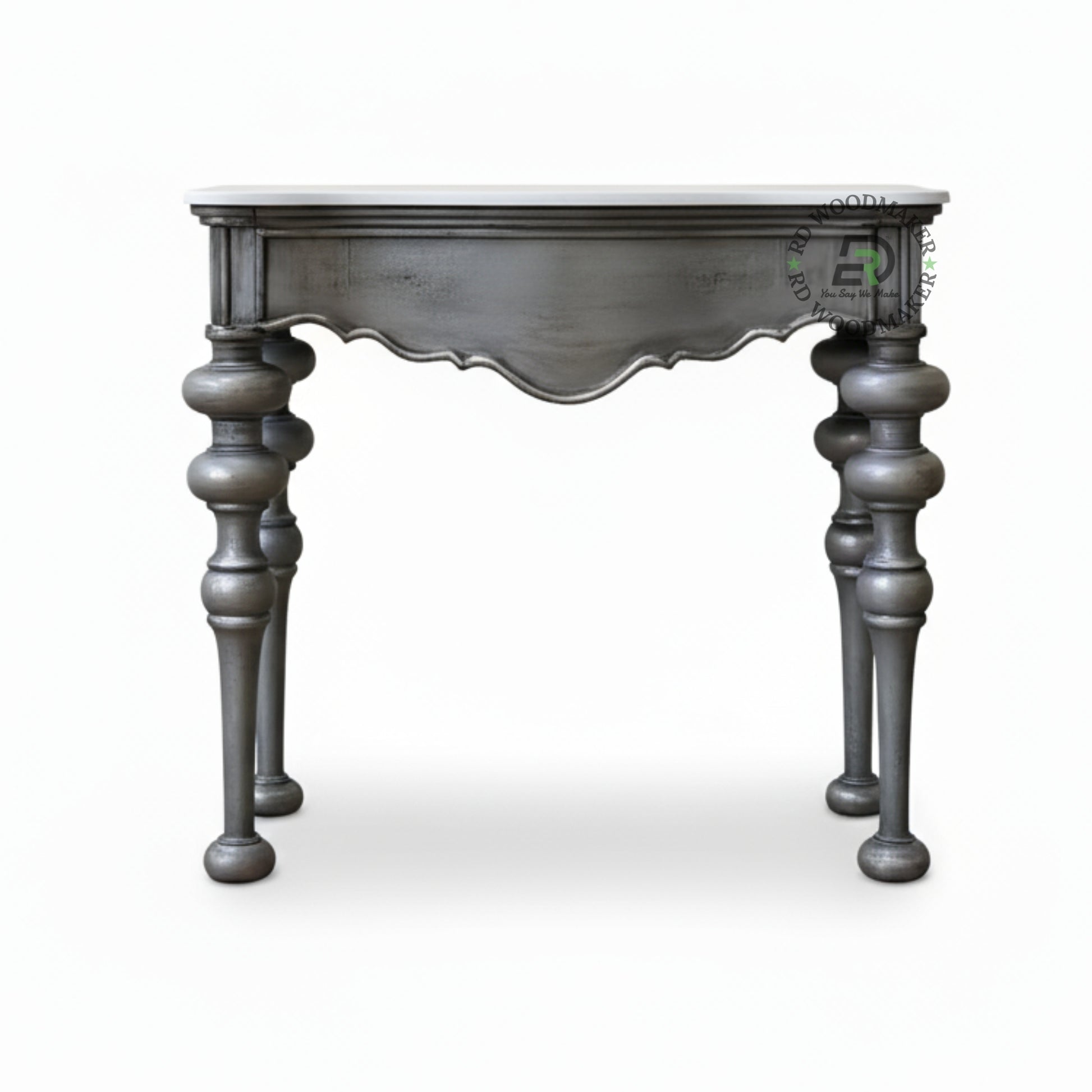 SCULPTED CLASSIC TURNED LEG CONSOLE TABLE