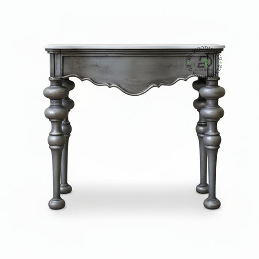 SCULPTED CLASSIC TURNED LEG CONSOLE TABLE