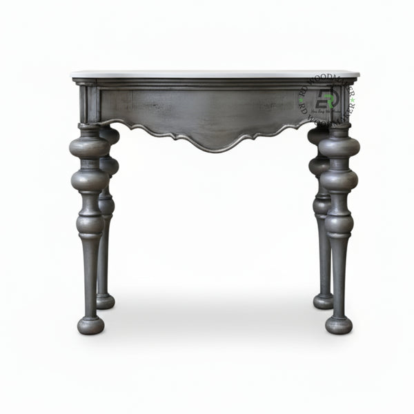 SCULPTED CLASSIC TURNED LEG CONSOLE TABLE
