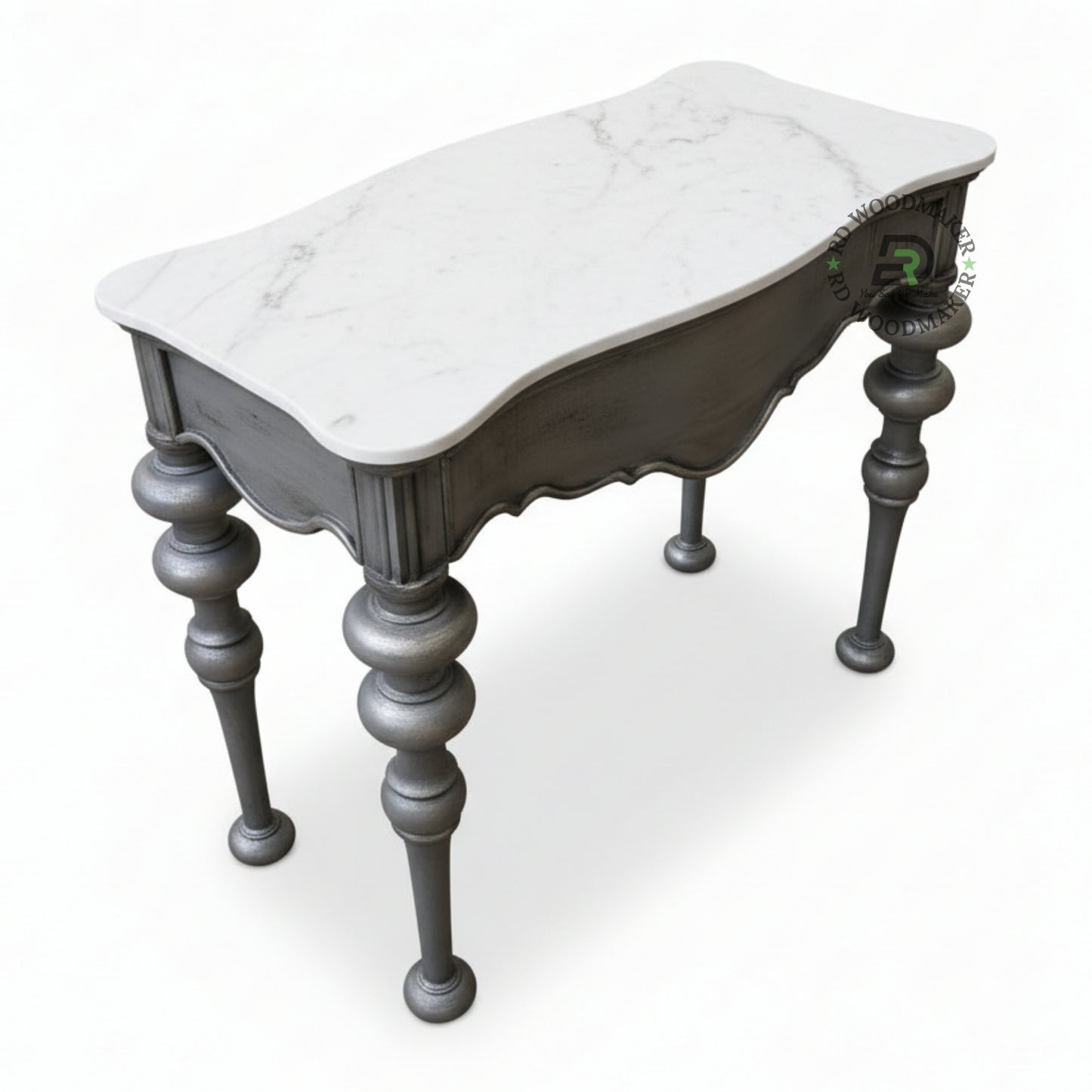 SCULPTED CLASSIC TURNED LEG CONSOLE TABLE