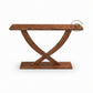 CROSS BASE SOLID WOOD CONSOLE TABLE