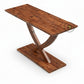 CROSS BASE SOLID WOOD CONSOLE TABLE