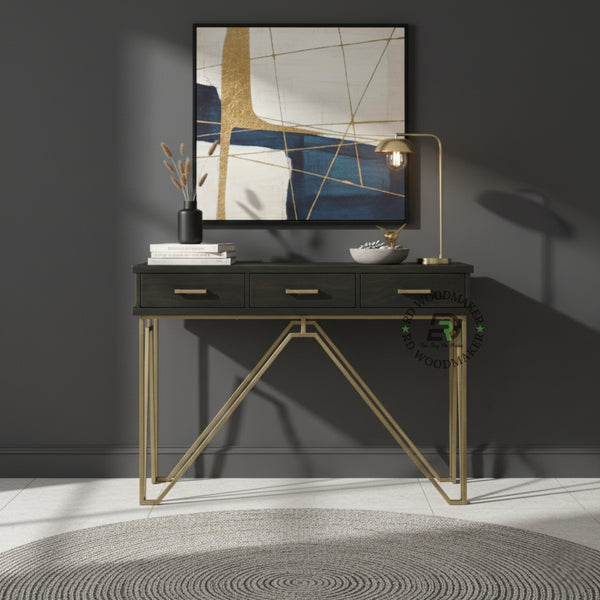 LUXORA METAL FRAME CONSOLE TABLE