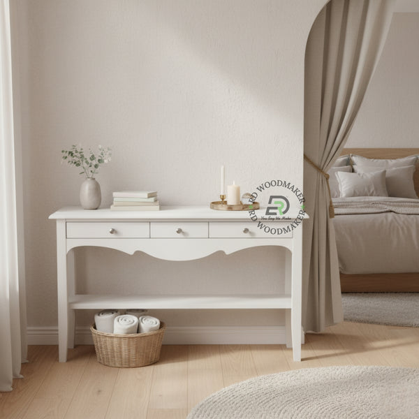 CLASSIC STORAGE CONSOLE TABLE WITH SHELF