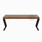 INDUSTRIAL Z FRAME WOODEN CONSOLE TABLE