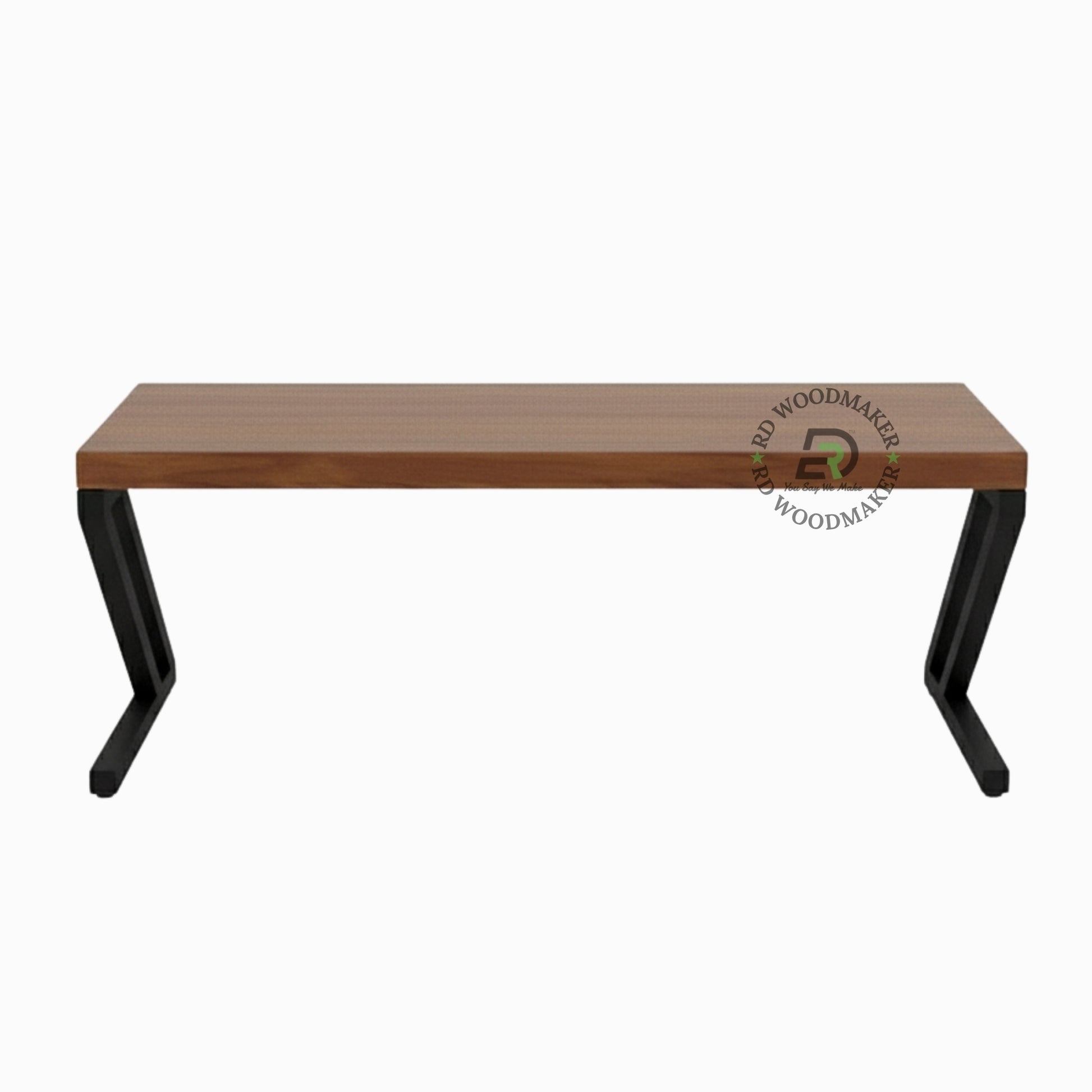 INDUSTRIAL Z FRAME WOODEN CONSOLE TABLE