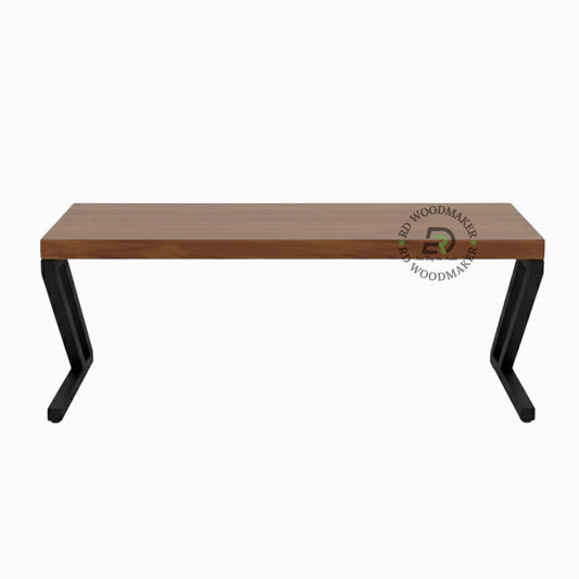 INDUSTRIAL Z FRAME WOODEN CONSOLE TABLE