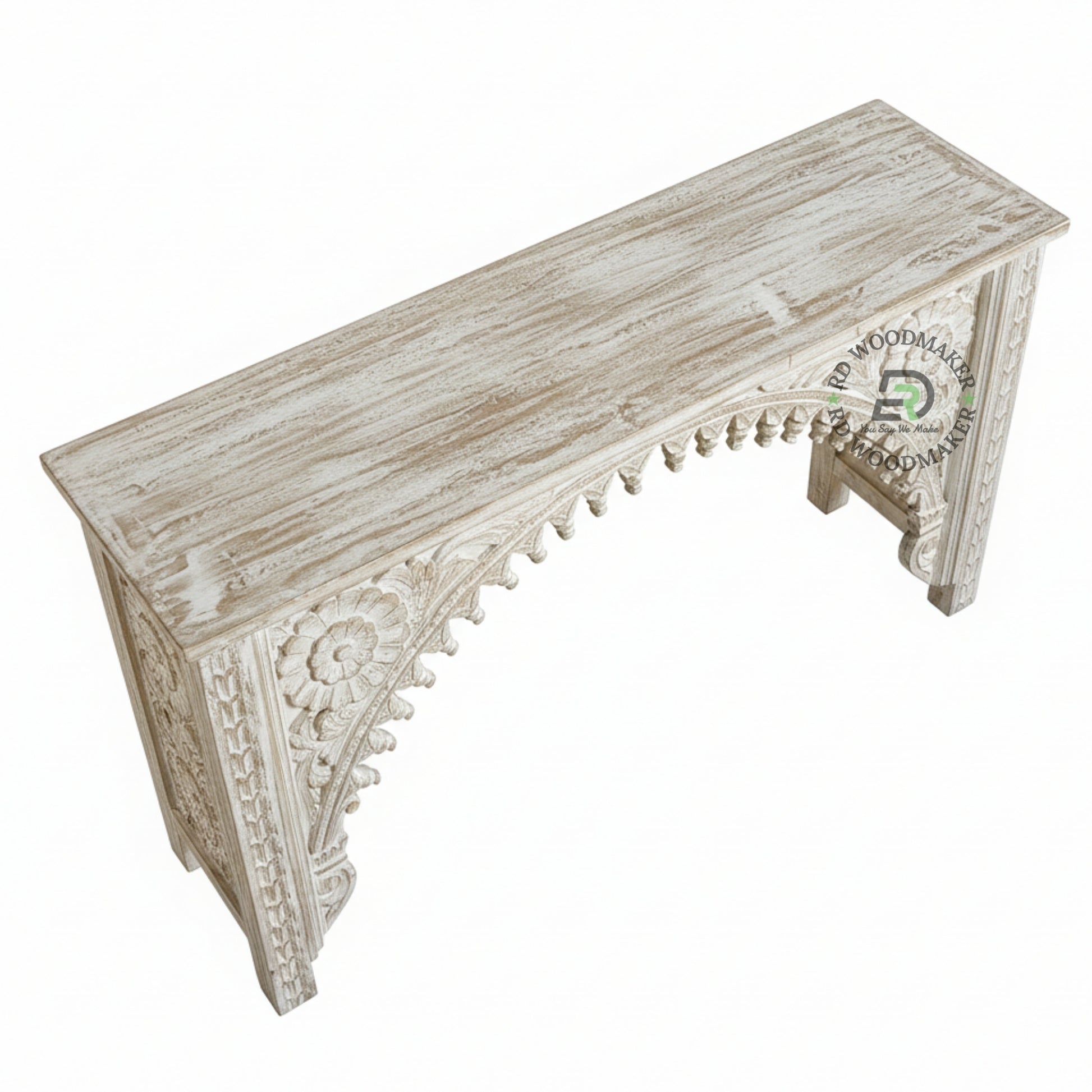 HANDCARVED ARCH DESIGN CONSOLE TABLE