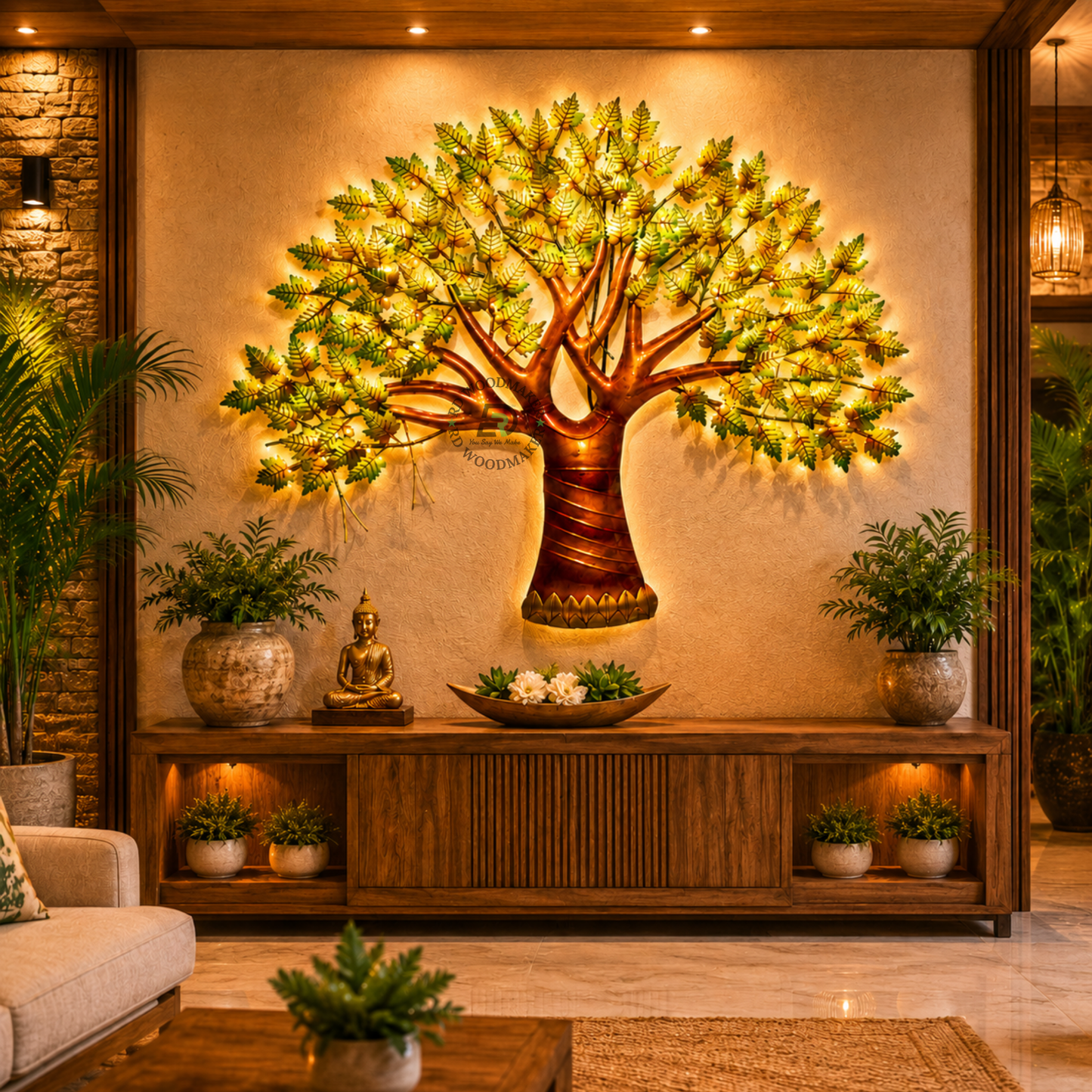 TREE OF LIFE METAL WALL DECOR