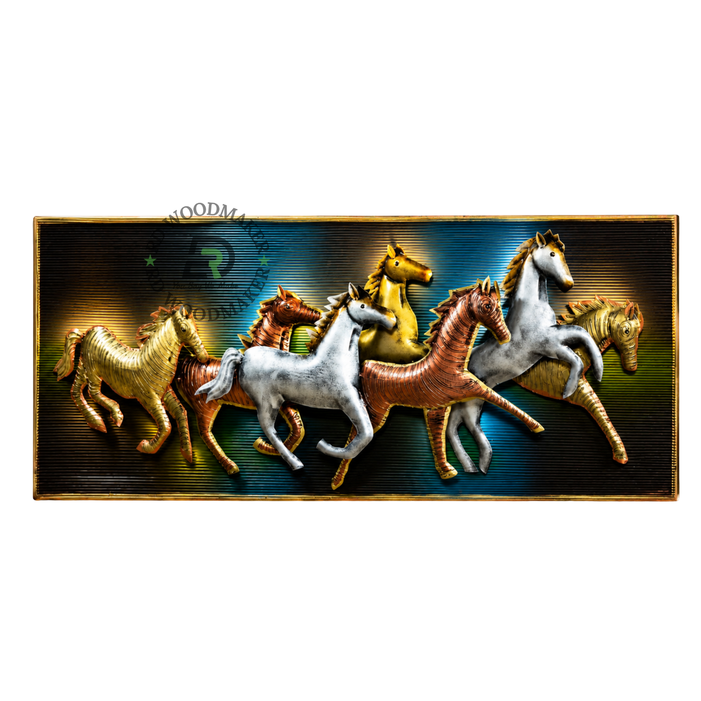 RUNNING HORSES METAL WALL DECOR