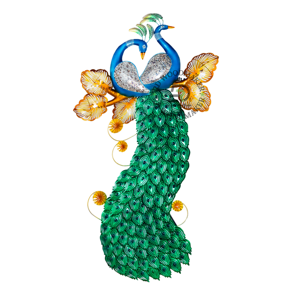 ROYAL PEACOCK METAL WALL DECOR