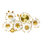 FLORAL METAL WALL CLOCK