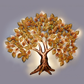 GOLDEN TREE OF LIFE METAL WALL DECOR