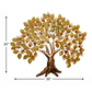 GOLDEN TREE OF LIFE METAL WALL DECOR