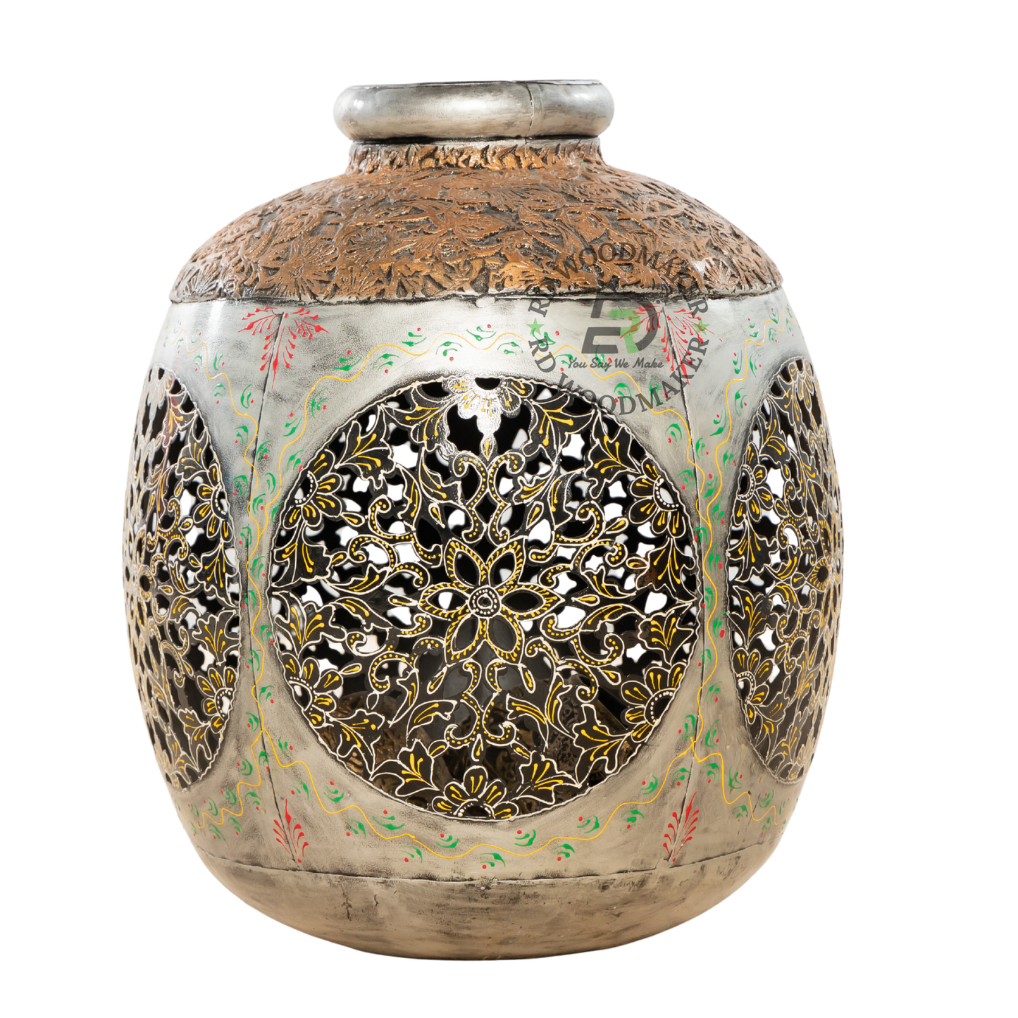 HANDCRAFTED DECORATIVE METAL VASE