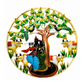 RADHA KRISHNA TREE OF LIFE METAL WALL ART