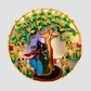RADHA KRISHNA TREE OF LIFE METAL WALL ART