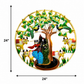RADHA KRISHNA TREE OF LIFE METAL WALL ART
