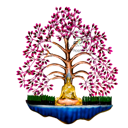 BUDDHA TREE METAL WALL DECOR