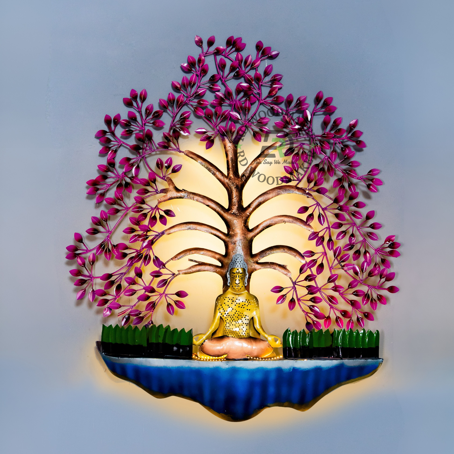 BUDDHA TREE METAL WALL DECOR