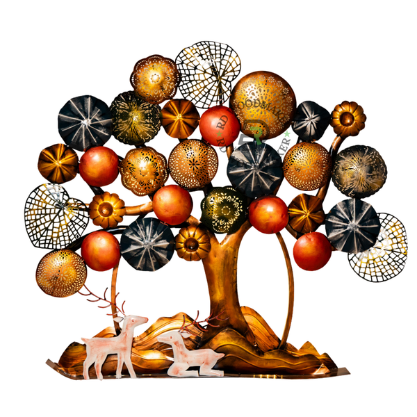 MODERN METALLIC TREE WALL DECOR