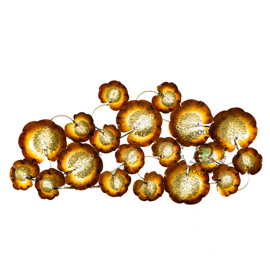 MODERN FLORAL METAL WALL DECOR