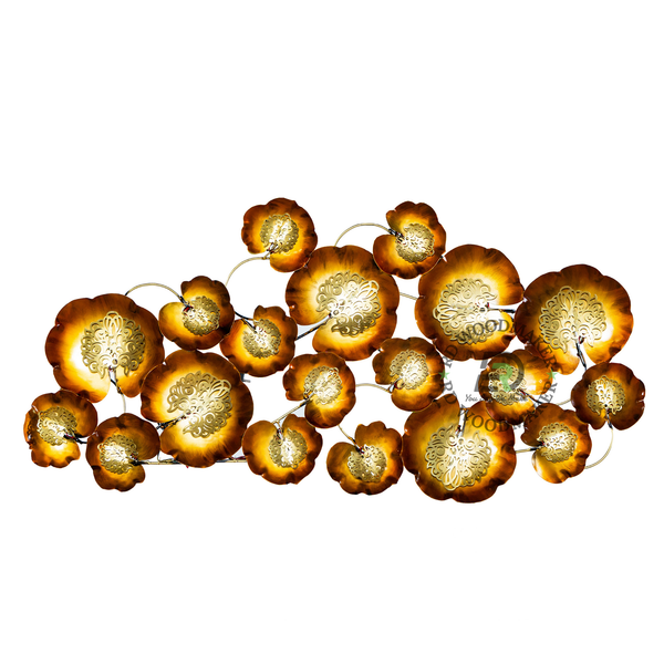 MODERN FLORAL METAL WALL DECOR