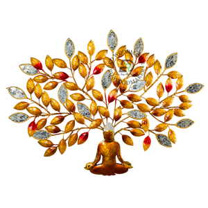 BUDDHA TREE METAL WALL DECOR
