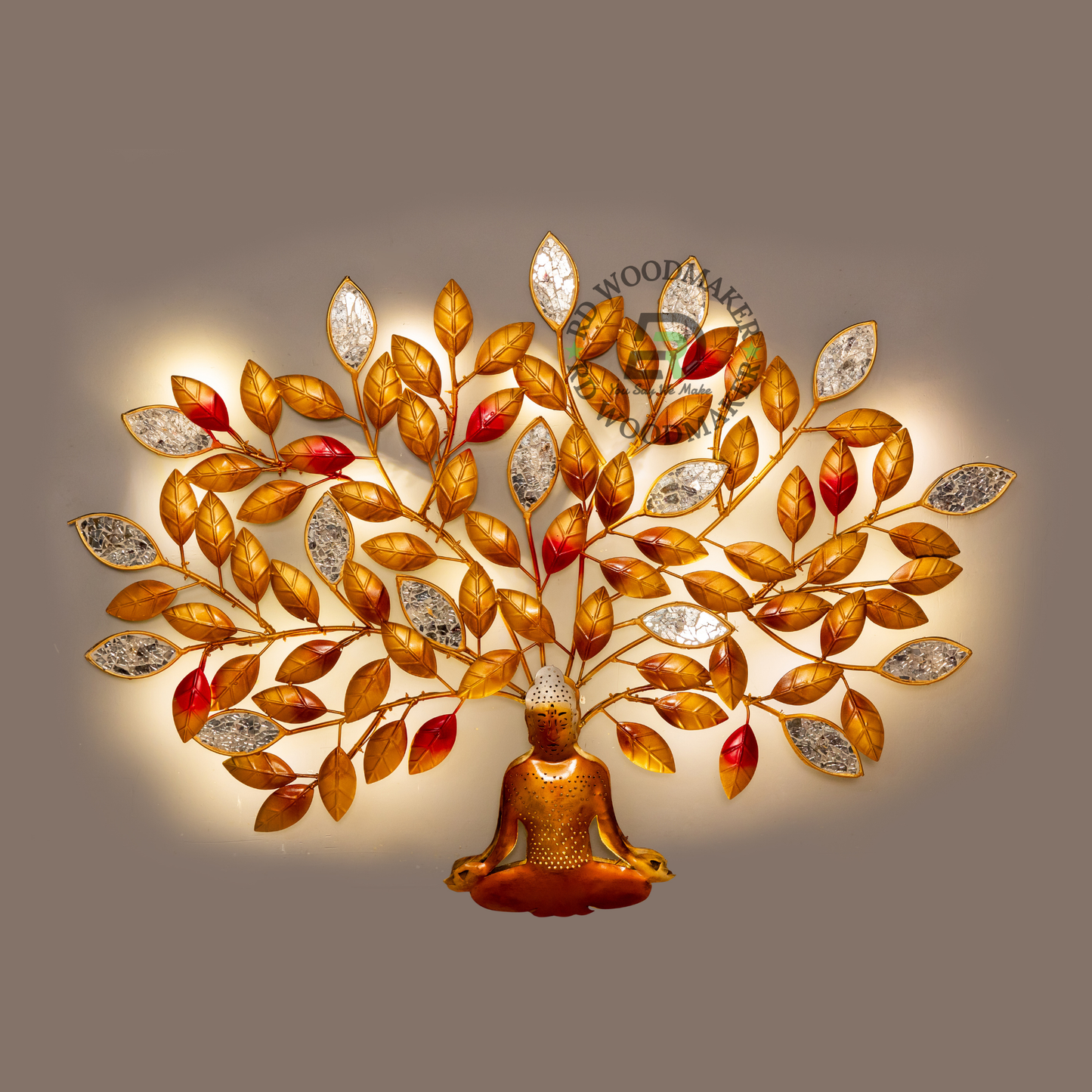 BUDDHA TREE METAL WALL DECOR