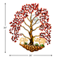 RED TREE WITH ELEPHANTS METAL WALL DECOR