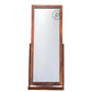 Solid Wood Floor Standing Full Length Mirror with Frame
