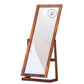 Solid Wood Floor Standing Full Length Mirror with Frame