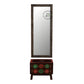 Designer Wooden Dressing Mirror with Storage Chest Unit