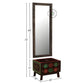 Designer Wooden Dressing Mirror with Storage Chest Unit