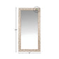 ORNATE HAND CARVED FULL LENGTH WOODEN MIRROR