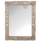 CLASSIC CARVED RECTANGULAR WOODEN MIRROR