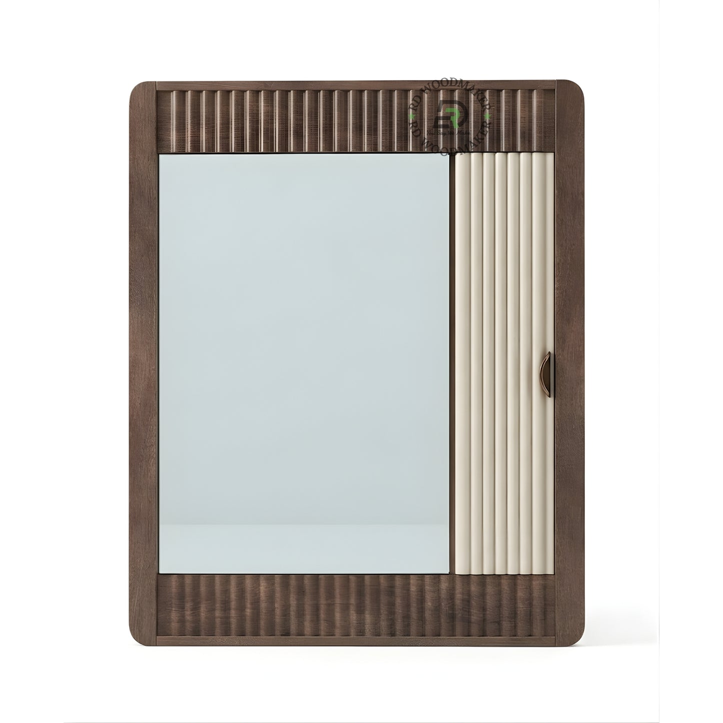CONTEMPORARY SLIDING PANEL WOODEN WALL MIRROR