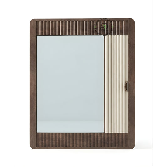 CONTEMPORARY SLIDING PANEL WOODEN WALL MIRROR
