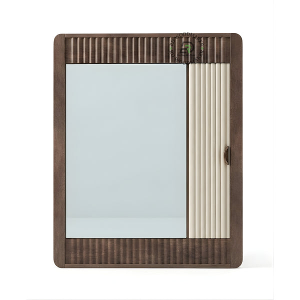 CONTEMPORARY SLIDING PANEL WOODEN WALL MIRROR