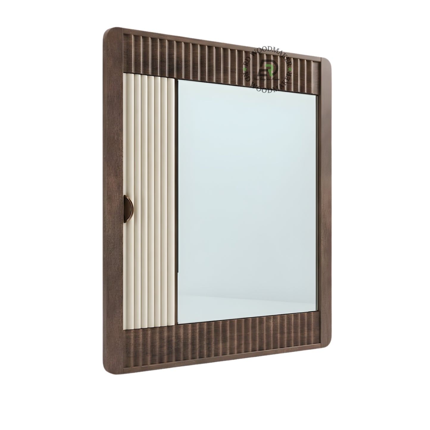 CONTEMPORARY SLIDING PANEL WOODEN WALL MIRROR