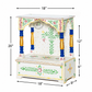 HAND PAINTED COMPACT WOODEN POOJA MANDIR WITH STORAGE DRAWER