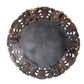 VINTAGE ROUND CARVED WOODEN WALL MIRROR