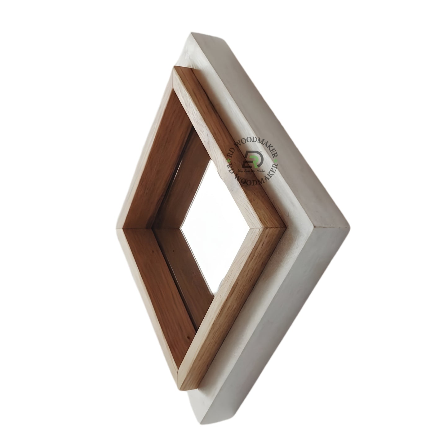 MINIMAL SQUARE FRAME WOODEN MIRROR