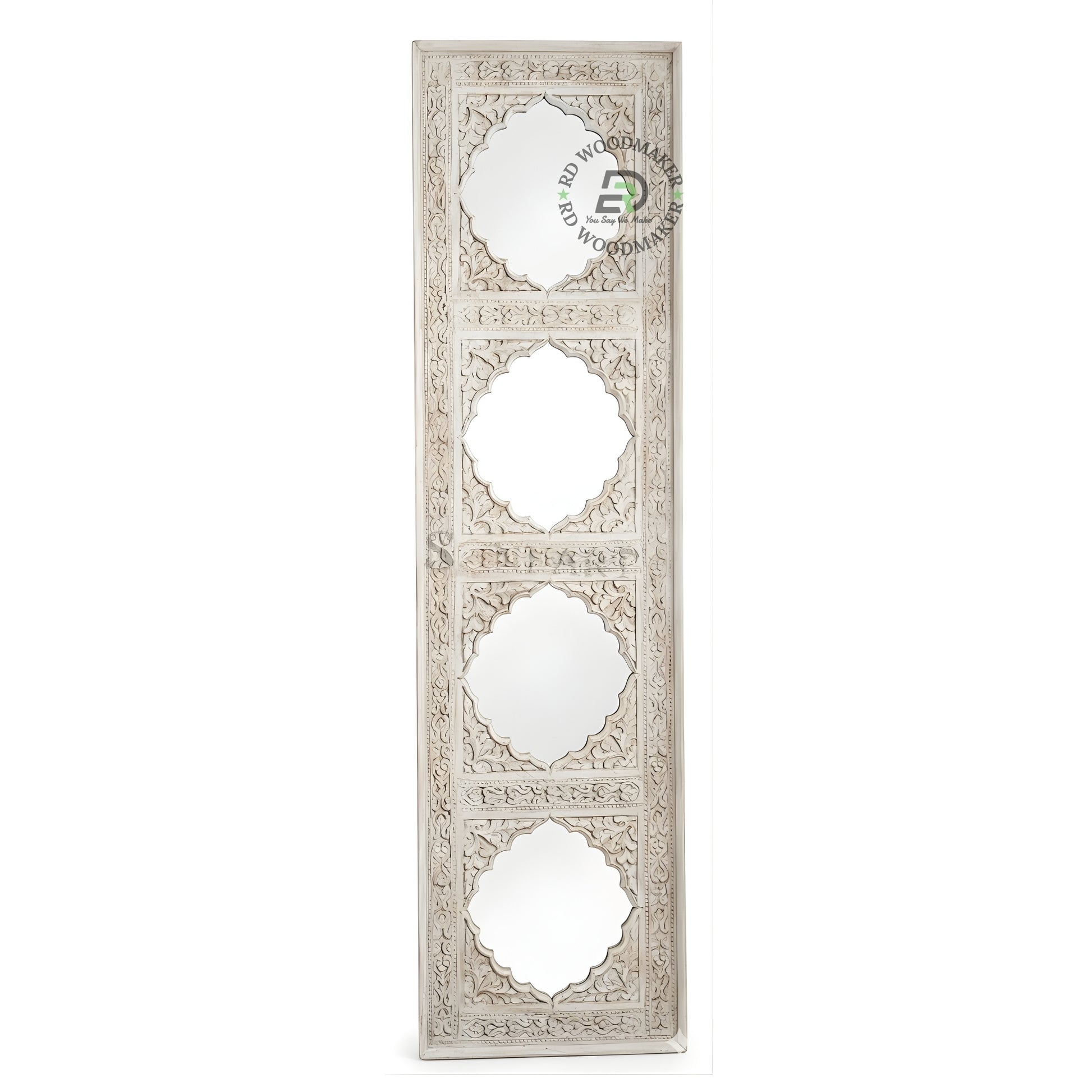 VINTAGE PANEL CARVED FULL LENGTH MIRROR