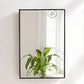 Compact Wooden Mirror Cabinet with Hidden Storage