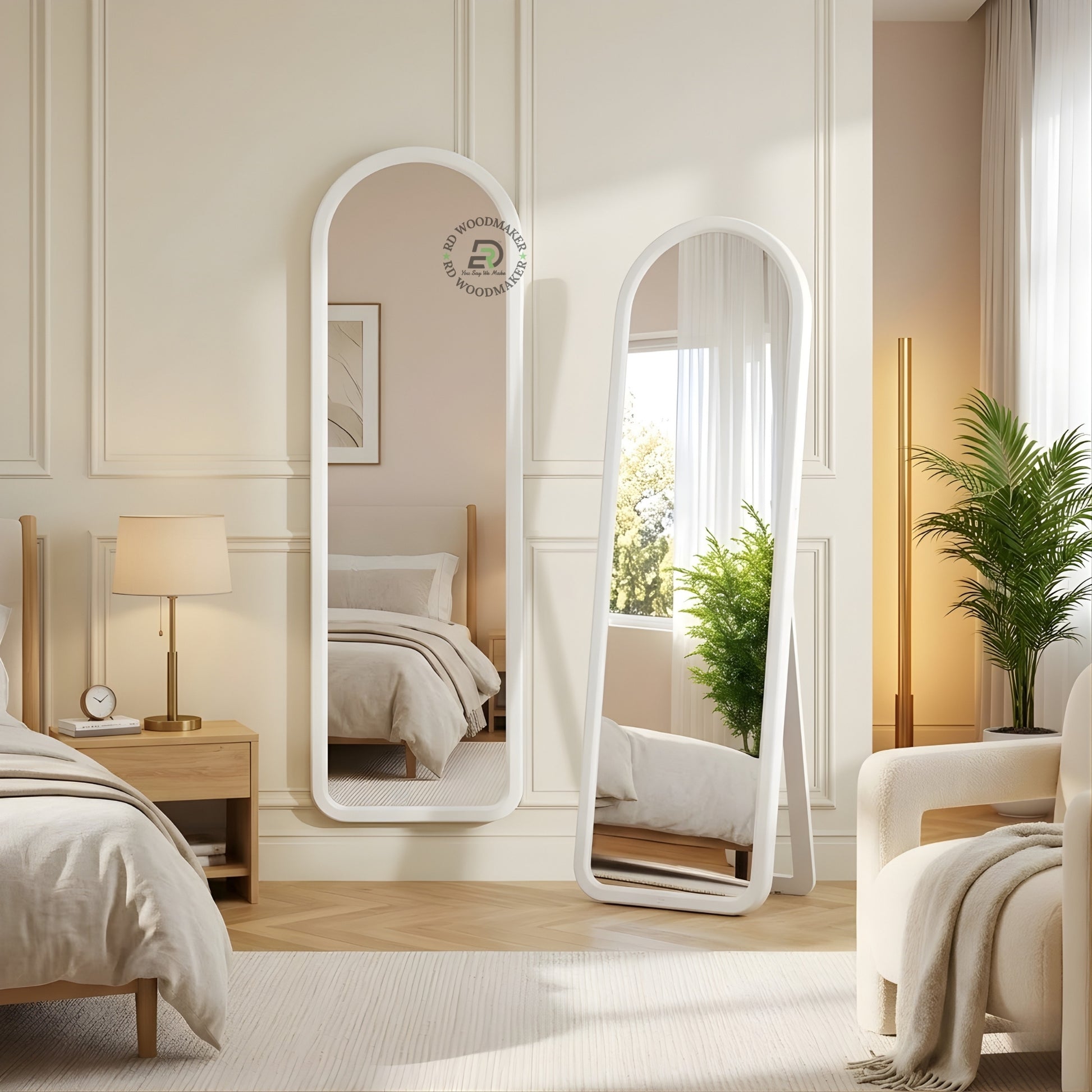 FULL LENGTH STANDING ARCH MIRROR